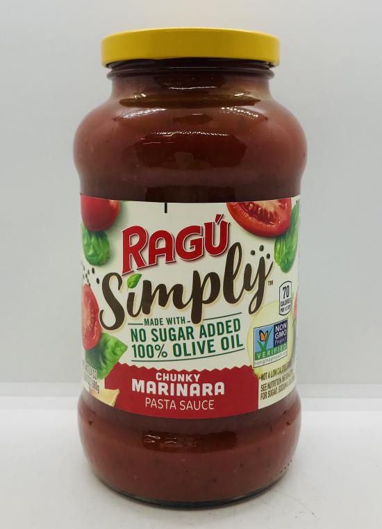 Ragu Simply Chunky Marinara Pasta Sauce 680g.