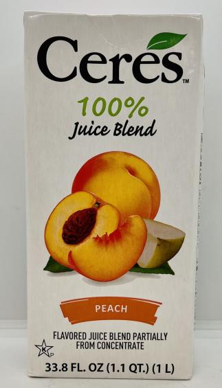 Ceres Peach Juice Blend 1L.