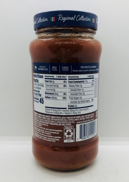 Barilla Fire Roasted Marinara 680g.