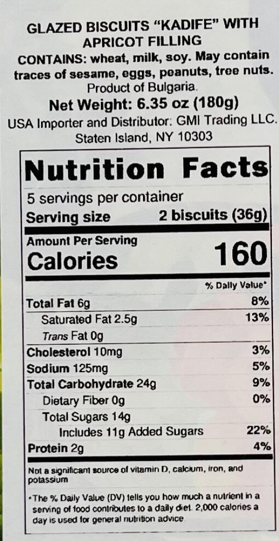 Glazed Biscuits w. Apricot Filling 180g.