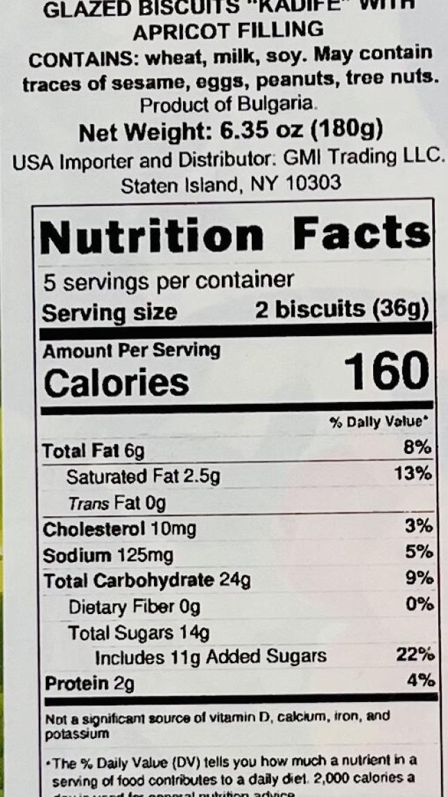 Glazed Biscuits w. Apricot Filling 180g.