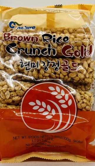 Brown Rice Crunch Gold 100g.