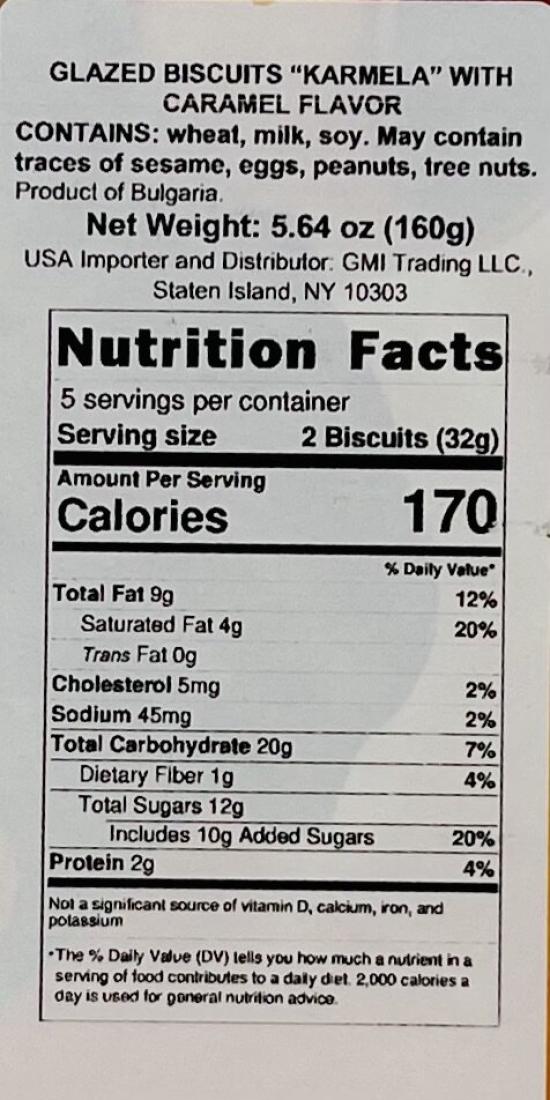 Glazed Biscuits w. Caramel 160g.