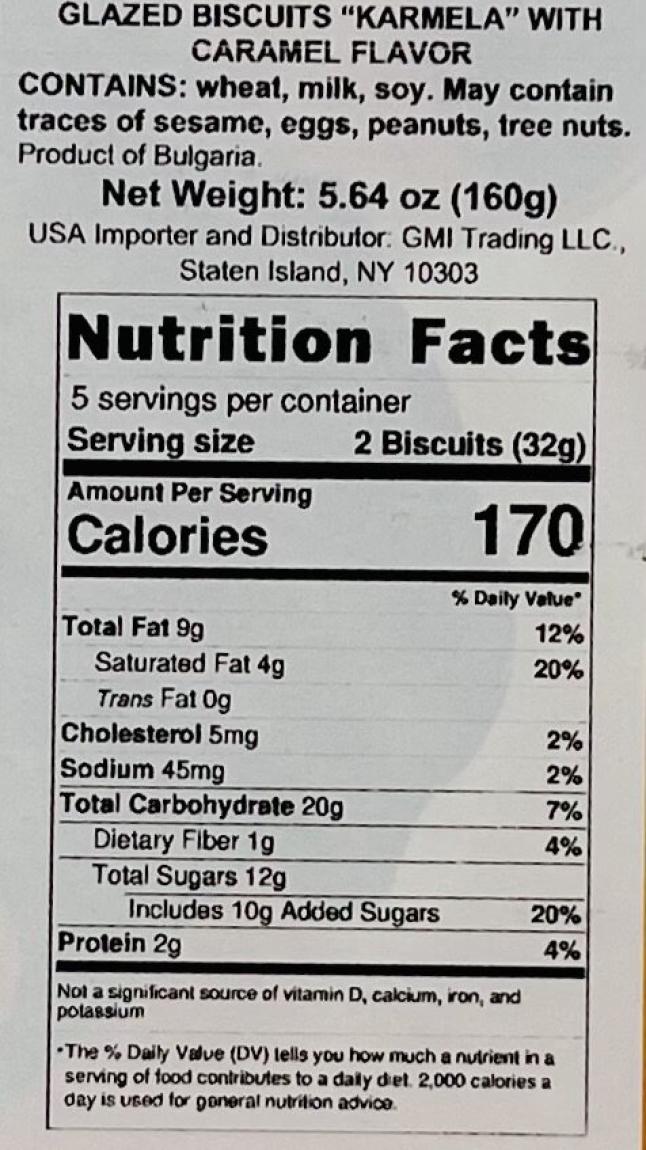 Glazed Biscuits w. Caramel 160g.