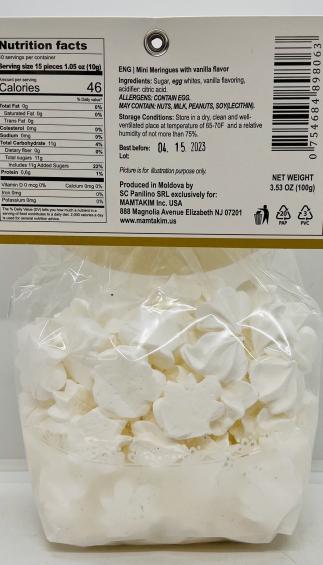 Meringues Vanilla Flavor 100g.