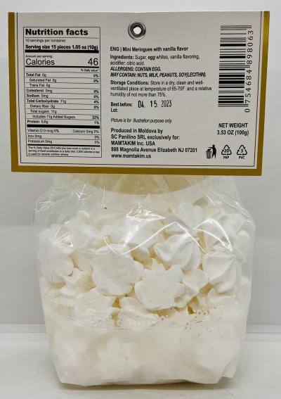 Meringues Vanilla Flavor 100g.