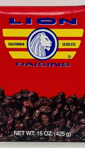 Lion Raisins 425g.