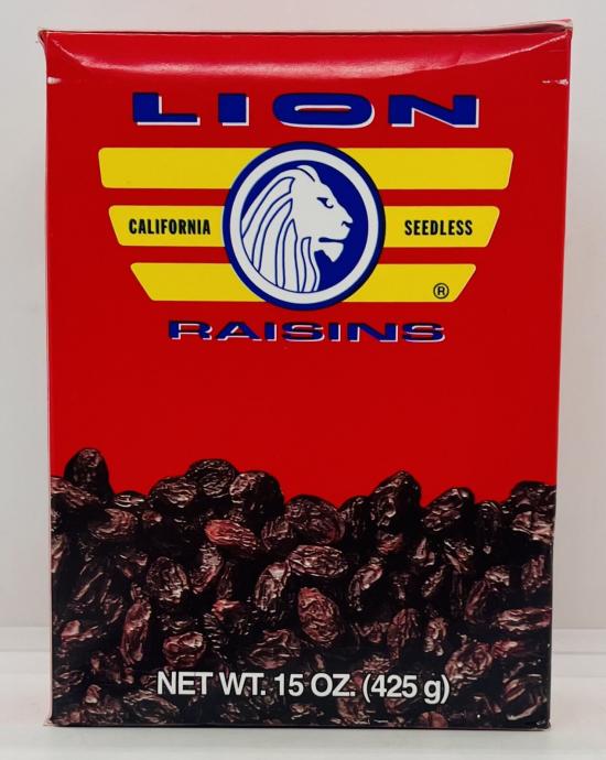 Lion Raisins 425g.