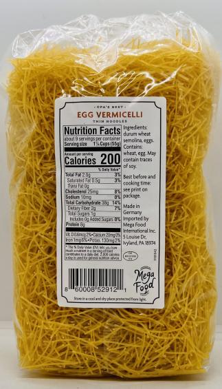 Egg Thin Noodles 500g.