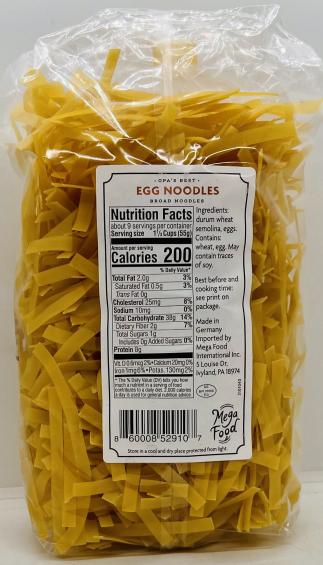 Egg Broad Noodles 500g.