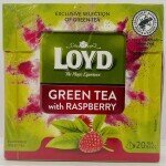 Loyd Green Tea w. Raspberry 30g.