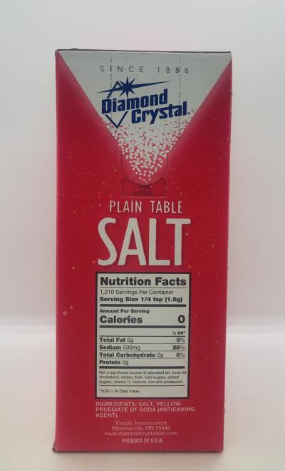 Dimond Crystal Plain Table Salt (1.81kg)