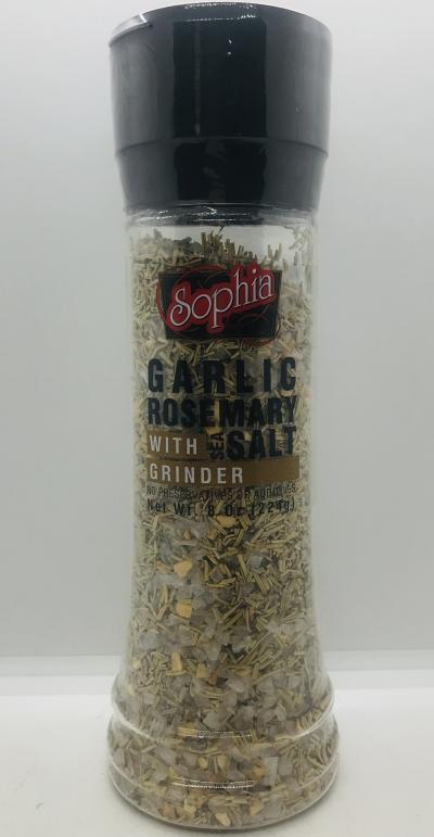 Sophia Garlic Rosemary Sea Salt With Grinder (224g)