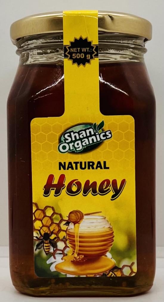 Shan Organics Natural Honey 500g.