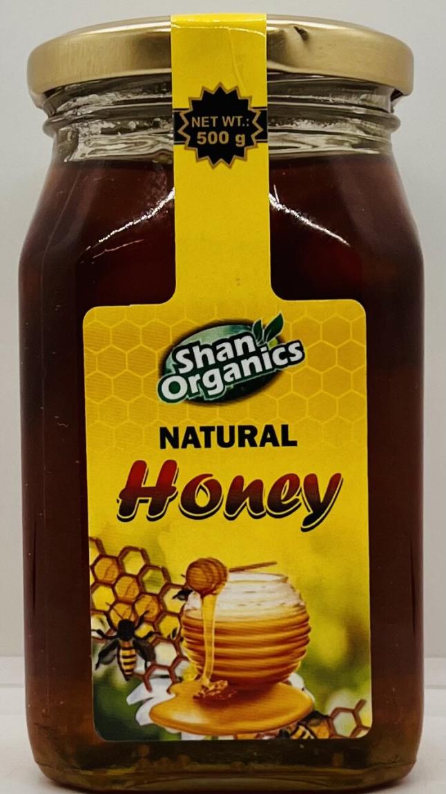 Shan Organics Natural Honey 500g.