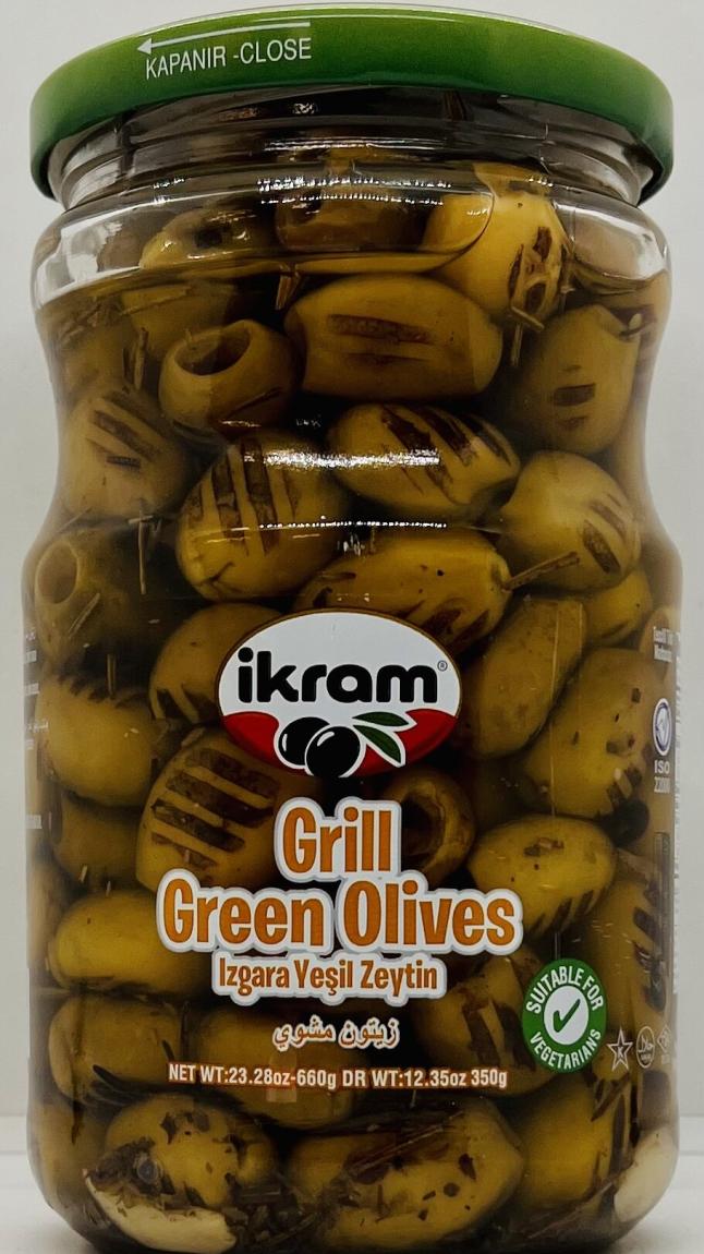 Ikram Grill Green Olives 660g.