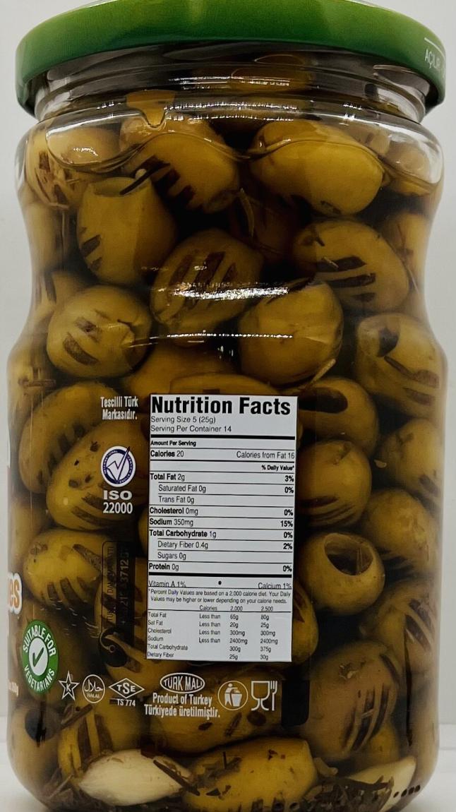 Ikram Grill Green Olives 660g.