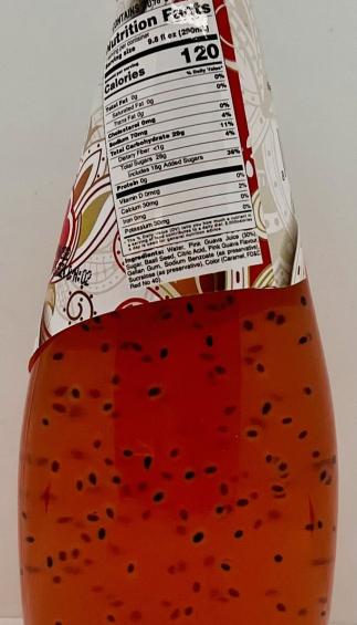 Basil Seed Pink Guava Juice 290mL.