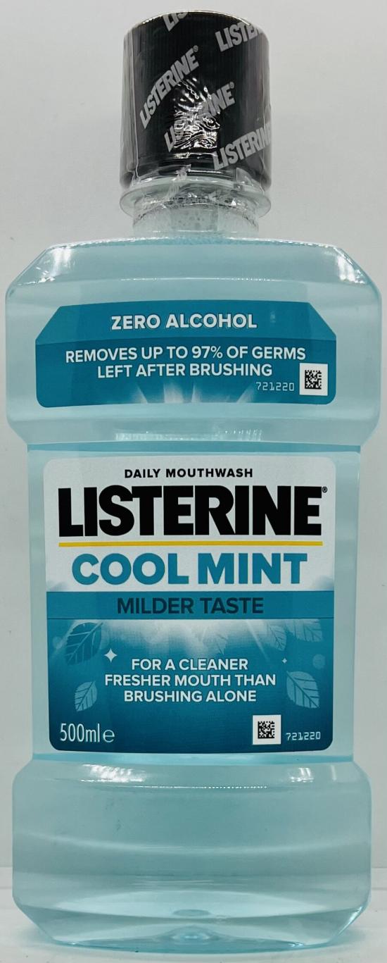 Listerine Cool Mint Milder Taste 500mL.