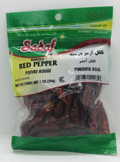 Sabaf Whole Red Pepper (28g)