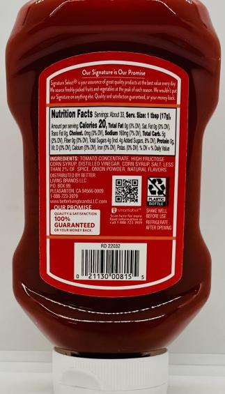 Tomato Ketchup 567g.