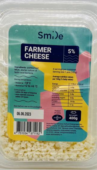 Smile Farmer Cheese 400g.