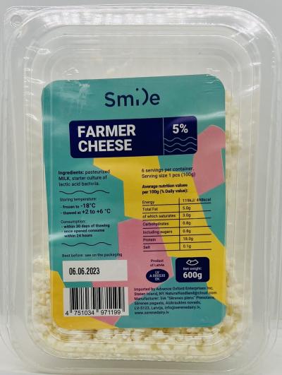 Smile Farmer Cheese 600g.