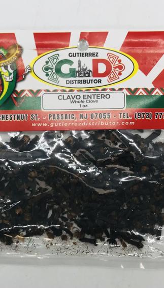 Gutierrez Distributor Whole Clove 1 OZ