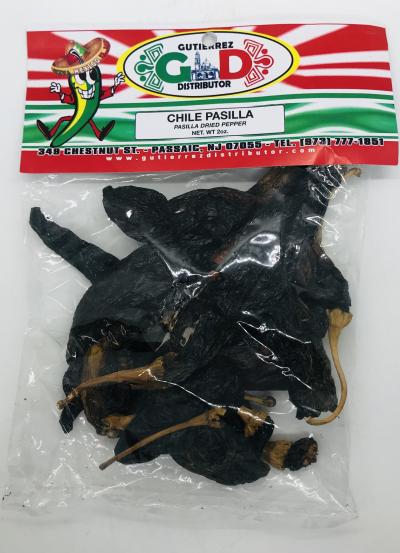 Gutierrez Distributor Pasilla Dried Pepper 2 OZ