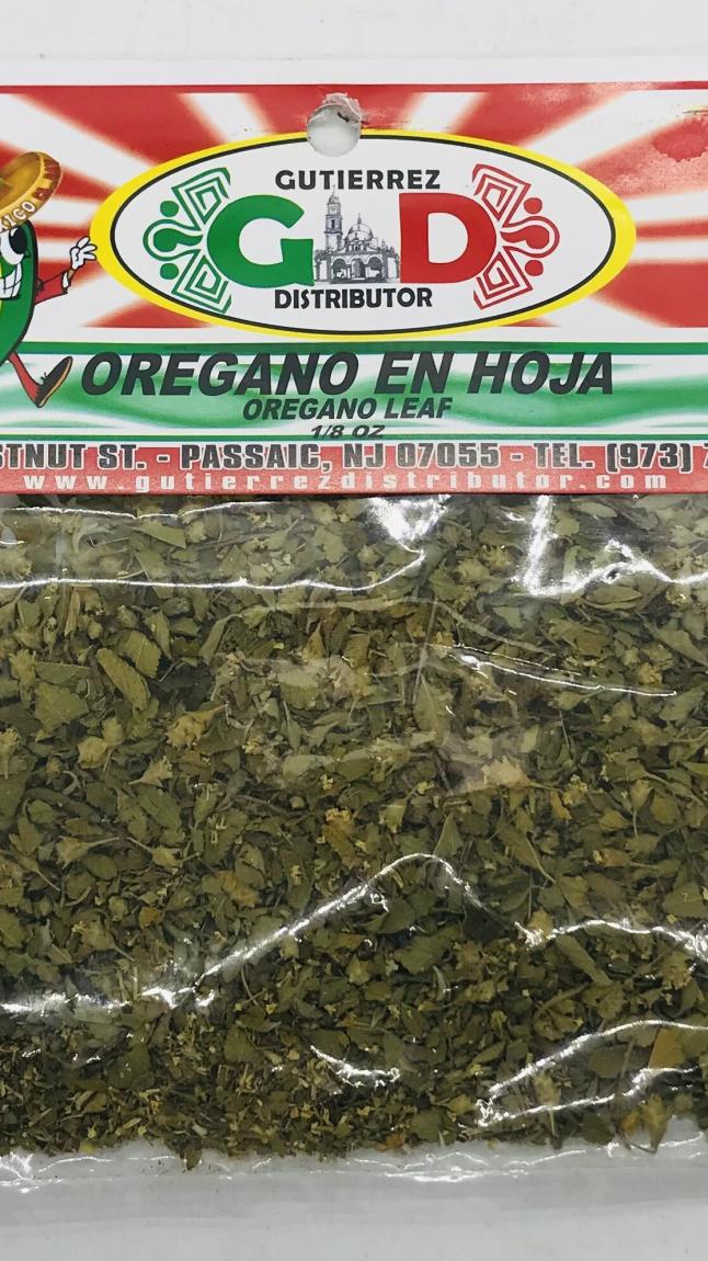 Gutierrez Distributor Oregano Leaf 1/8 OZ