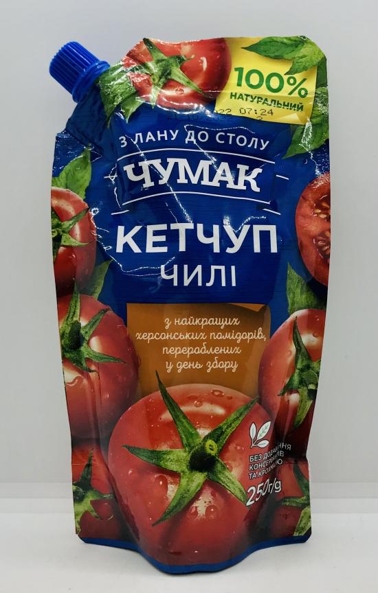 Chumak Ketchup chili 250g.