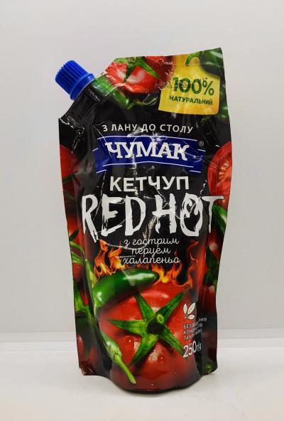 Chumak  Ketchup Red Hot  250g.