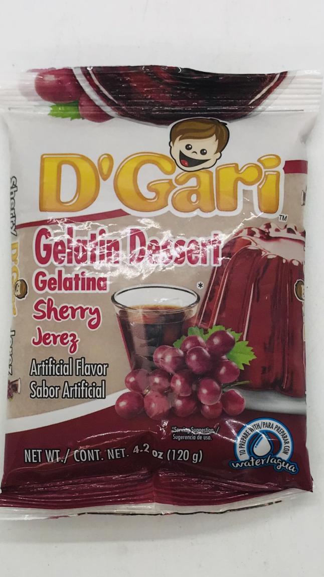 D'Gari Gelatin Dessert Cherry 120g