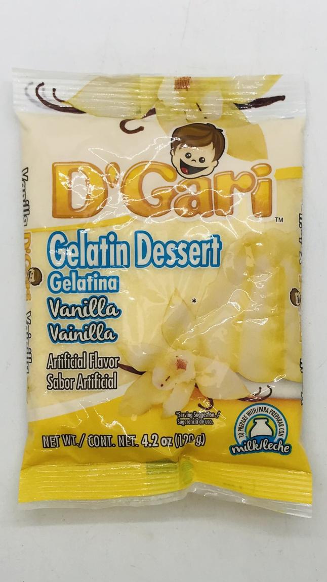 D'Gari Gelatin Dessert  Vanilla 120g