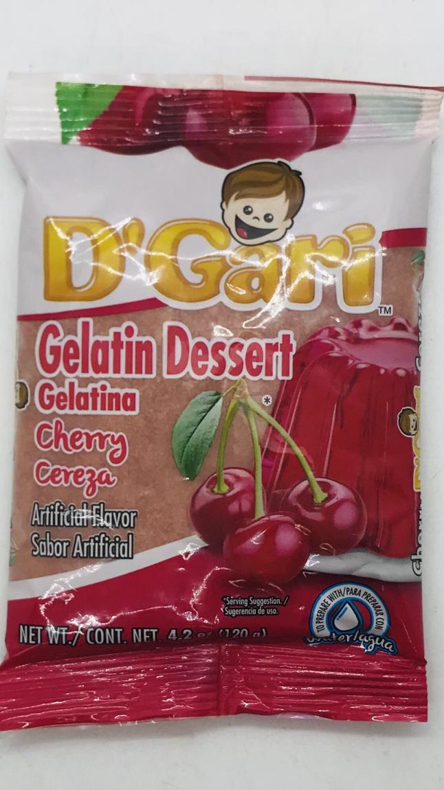 D'Gari Gelatin Dessert  Cherry 120g