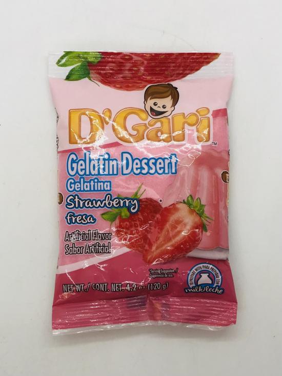 D'Gari Gelatin Dessert Strawberry 120g