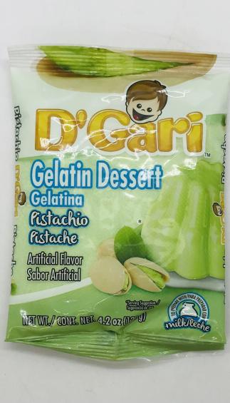 D'Gari Gelatin Dessert Pistachio 120g