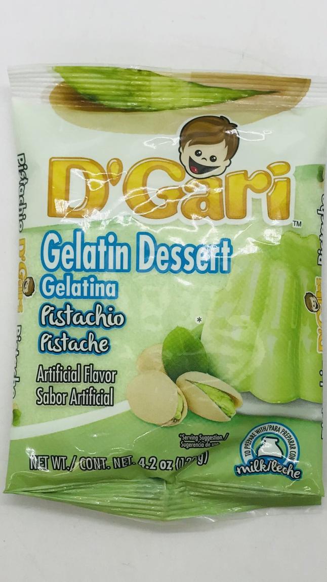 D'Gari Gelatin Dessert Pistachio 120g