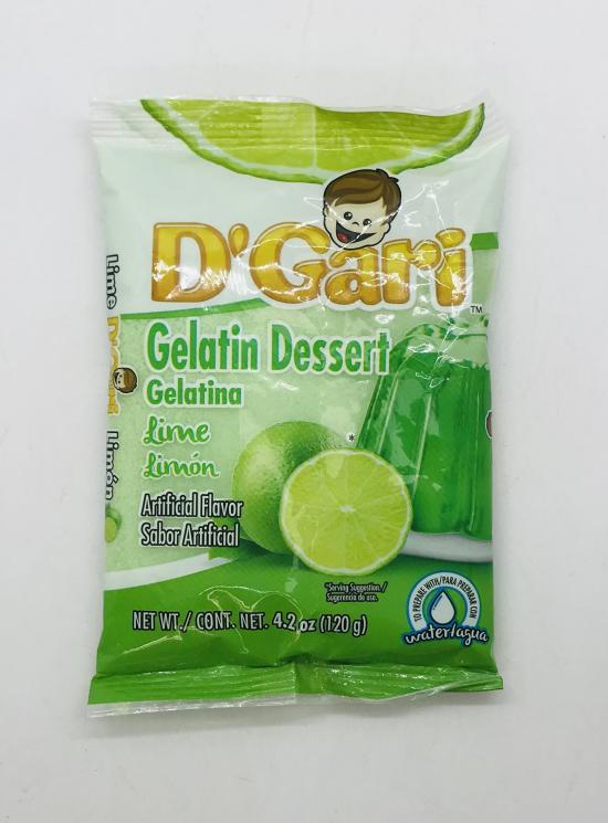 D'Gari Gelatin Dessert Lime 120g