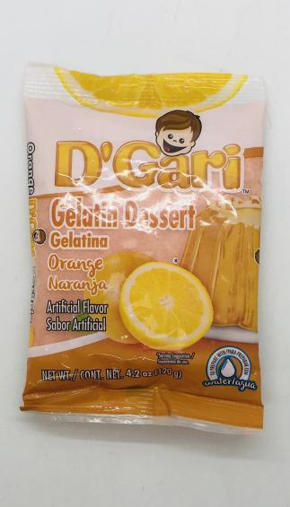 D'Gari Gelatin Dessert Orange 120g