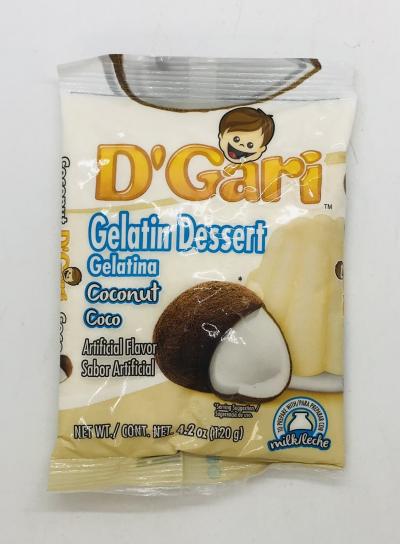 D'Gari Gelatin Dessert Coconut 120g