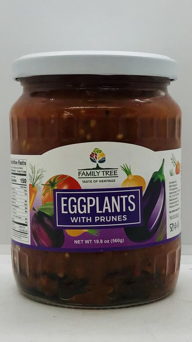 Family Tree Eggplants w. Prunes 560g.