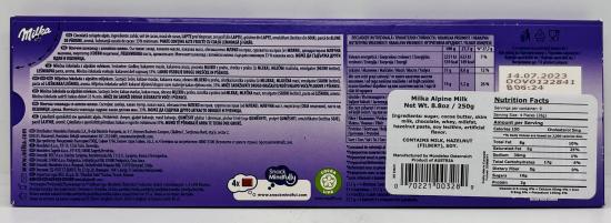 Milka Alpine Milk 250g.