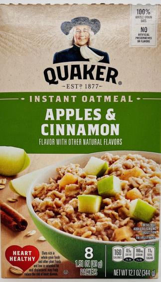 Quaker Apples & Cinnamon 344g.