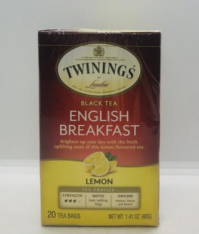 Twinings English Breakfast Lemon 40g