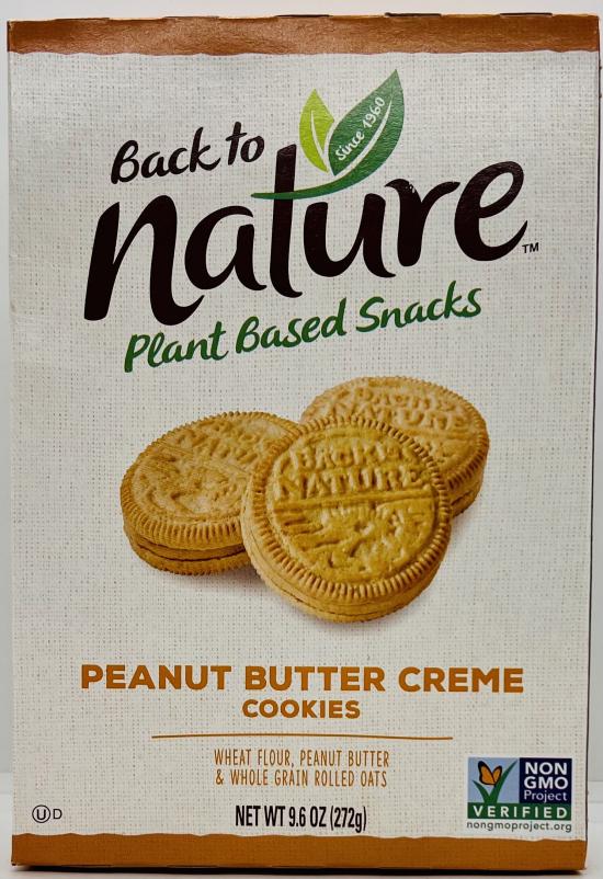 Nature Peanut Butter Creme Cookies 272g.