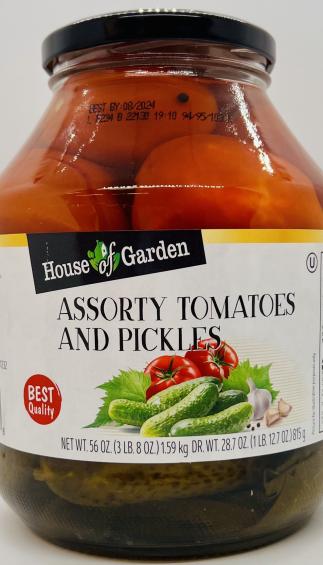 House of Garden Assorted Tomatoes and Pickles 815g.