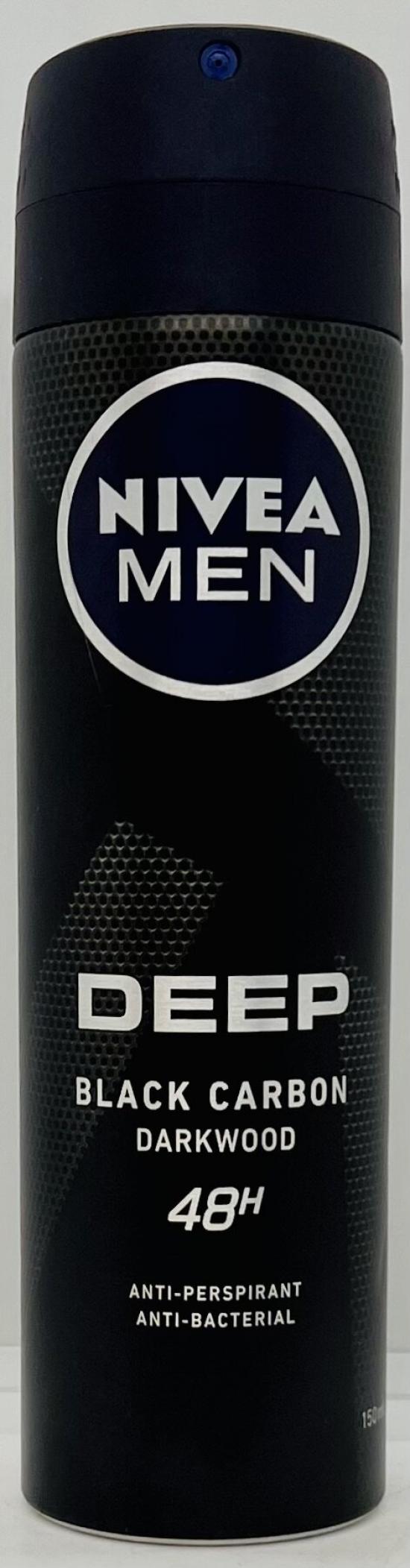 Nivea Deep Black Carbon Darkwood 150mL.