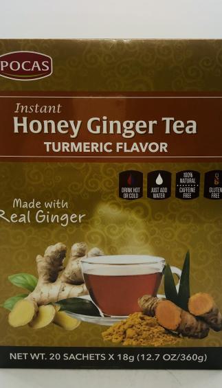 Pocas Honey Ginger Tea Turmeric Flavor 360g