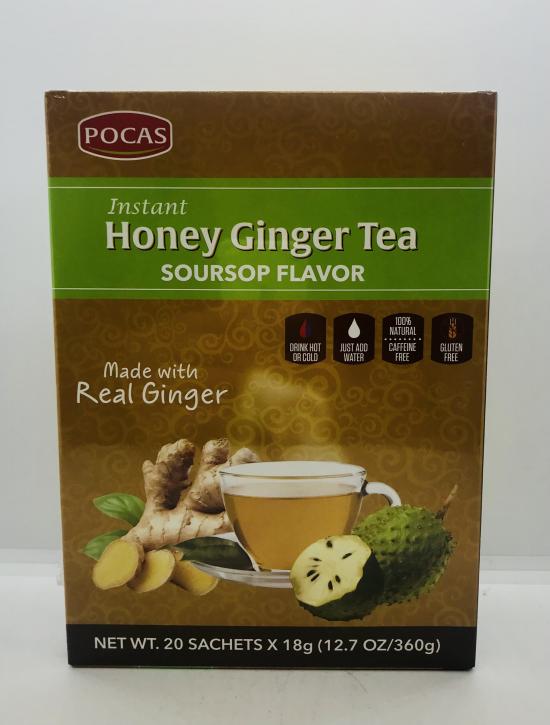 Pocas Honey Ginger Tea Soursop Flavor 360g